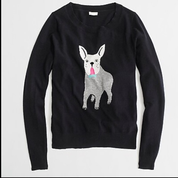 J. Crew Factory Sweaters - NWT J. crew Factory navy bulldog pullover sweater sz M